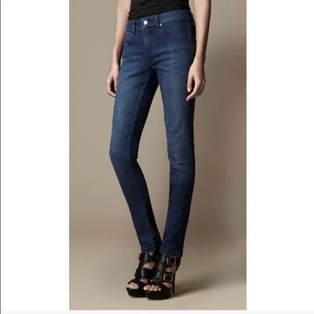 Burberry Brit - Kensington Slim Jeans - Women's Size 27 - Dark Blue Denim